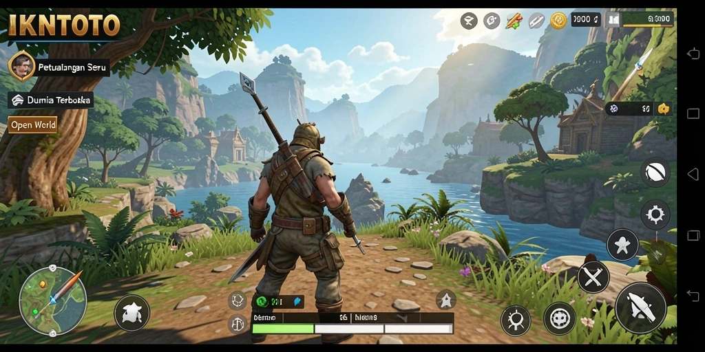 Tampilan antarmuka game IKNTOTO yang menawan dalam dunia terbuka.