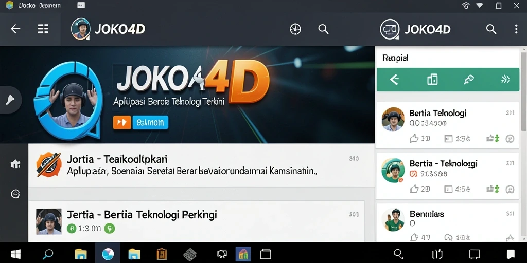 Antarmuka pengguna JOKO4D yang sederhana dan informatif.