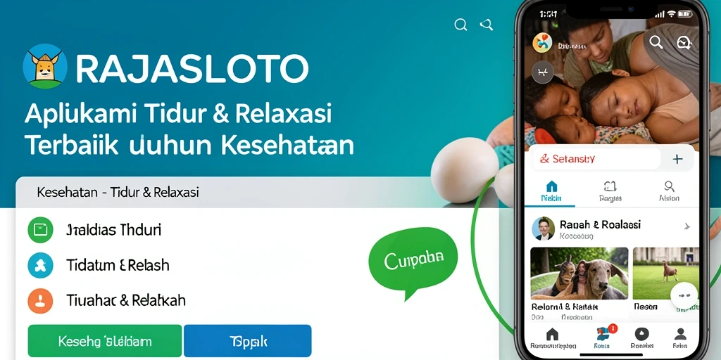 Tampilan antarmuka aplikasi RAJASLOTO yang nyaman dan menarik.