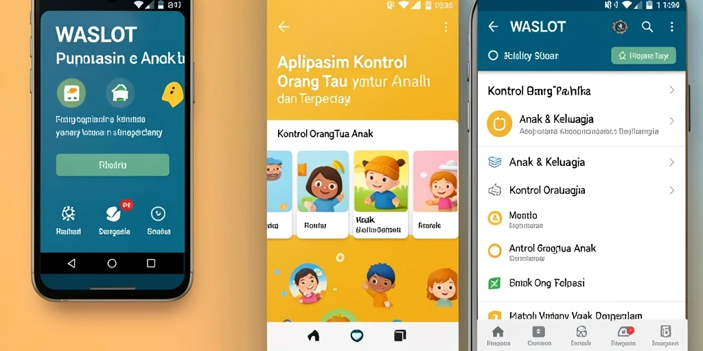 Tampilan antarmuka WASLOT yang mudah digunakan untuk kontrol orang tua.