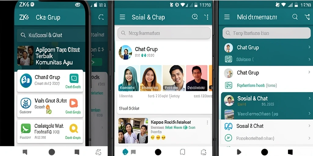 Antarmuka ZK6 yang ramah pengguna untuk chat grup.