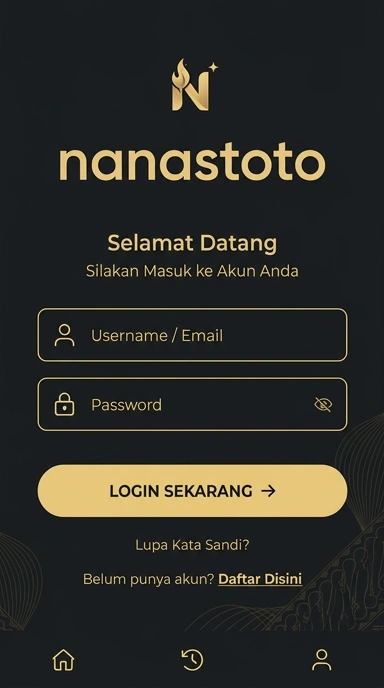 Masuk Akun Nanastoto untuk Pengguna Android